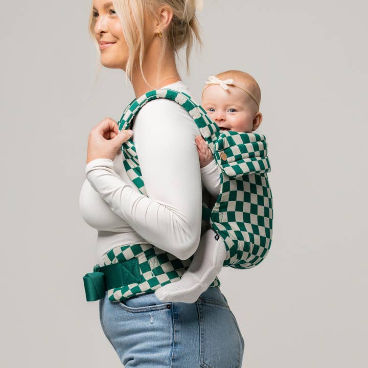 Mabē Baby Carriers - Wholesale Baby Carrier - The Monarch Carrier - Evergreen Check3