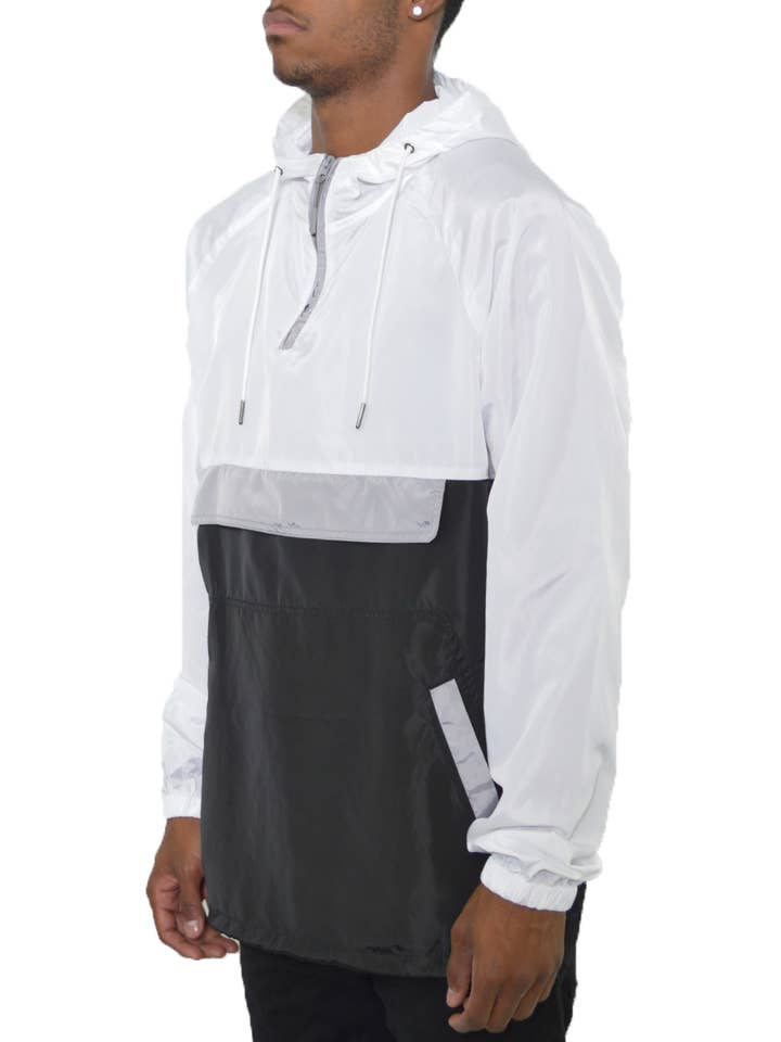 WEIV - Wholesale Windbreaker - Men's - Mens Color Block Anorak Windbreaker Jacket4