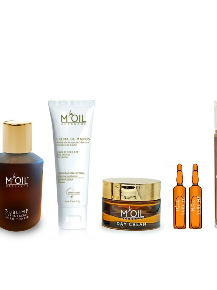 PACK DAY RITUAL facial cosmetics Ac. Acebuche MOIL ACEBUCHE for wholesale by sesioMWorld - M·O·I Professional