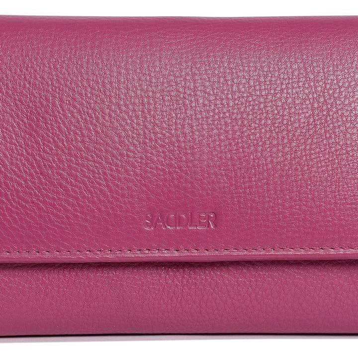 SADDLER - Vente Portefeuille – femme - Grand Portefeuille en Cuir à Sections Multiples "Grace" – Fait Main par Saddler | Protégé RFID & Boîte Cadeau20