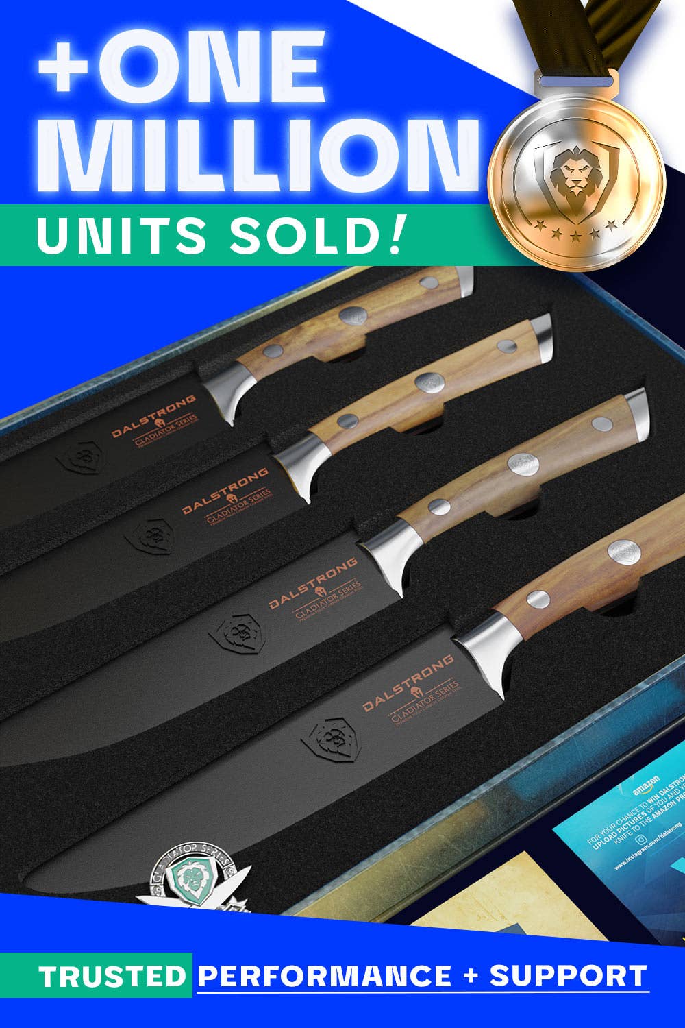 Dalstrong - Wholesale Knife Set - 4-Piece Steak Knife Set | Gladiator Series | Dalstrong ©35