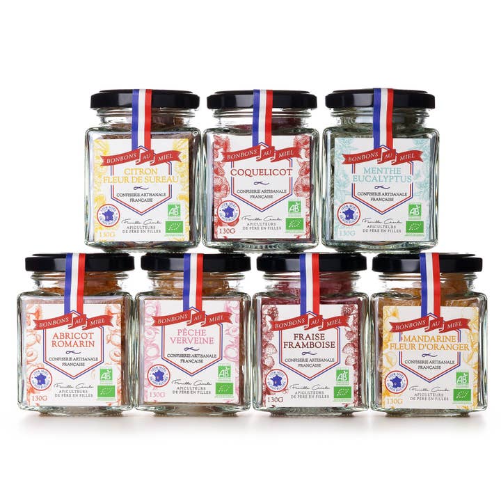 Les Abeilles de Malescot - Wholesale Hard Candy - Honey Candies Lemon & Elderflower (130g)1
