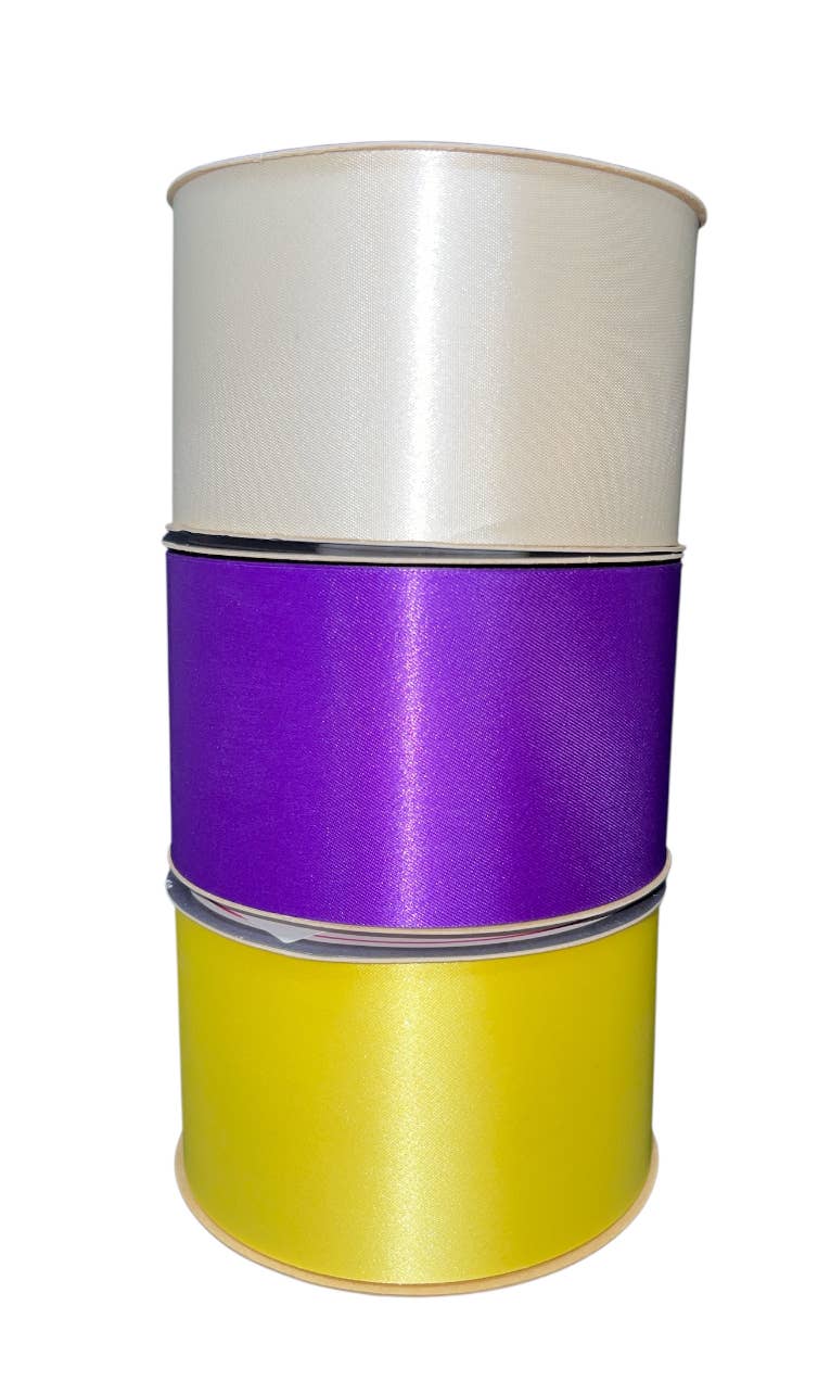 Thompson Wholesale - Wholesale Ribbon - Gift Wrapping - 2.5" Unwired Polished Satin 50 Yard Ribbon -- 6 Pack1