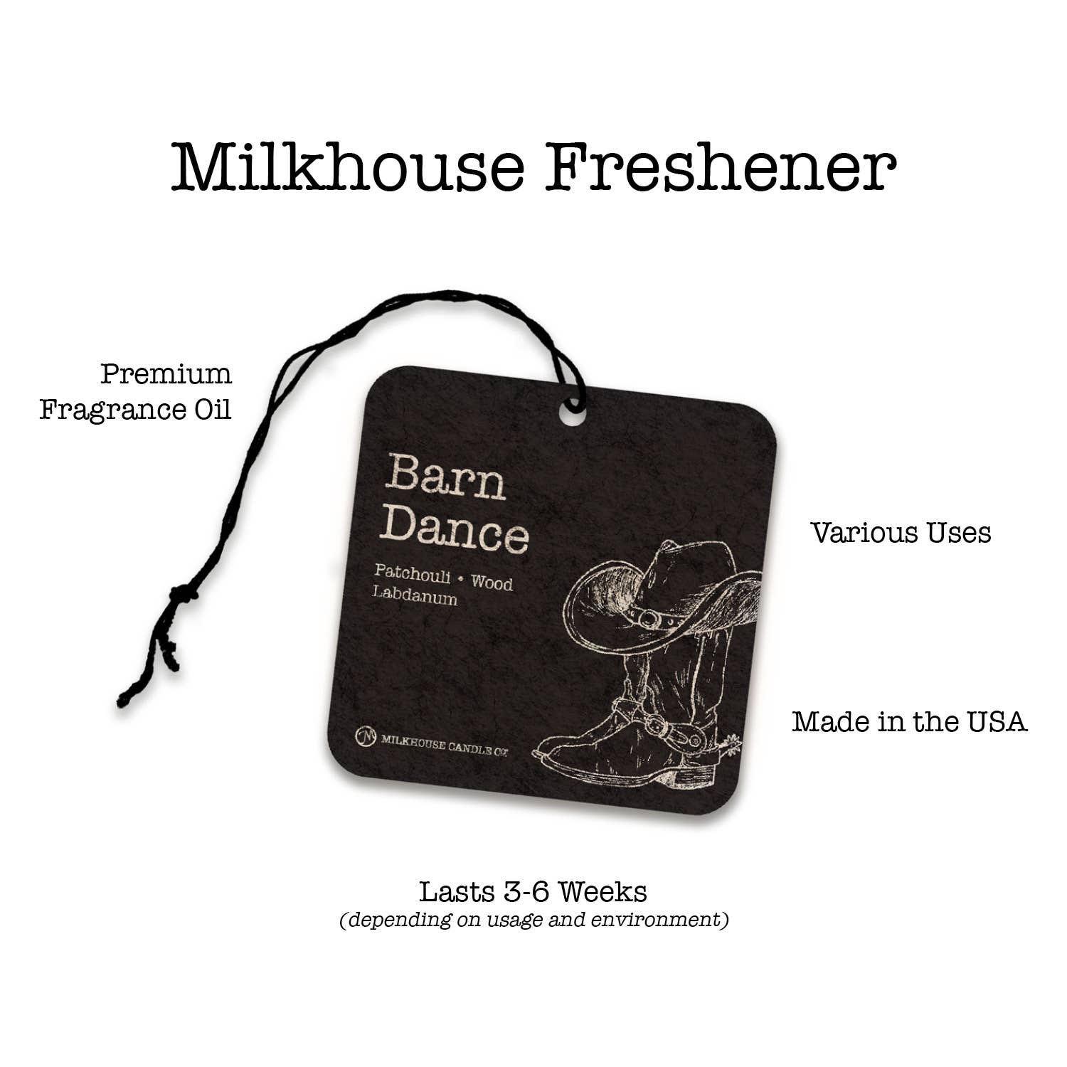 Milkhouse Candle Company - Wholesale Air Freshener - Car Freshener: Farmhouse Christmas1