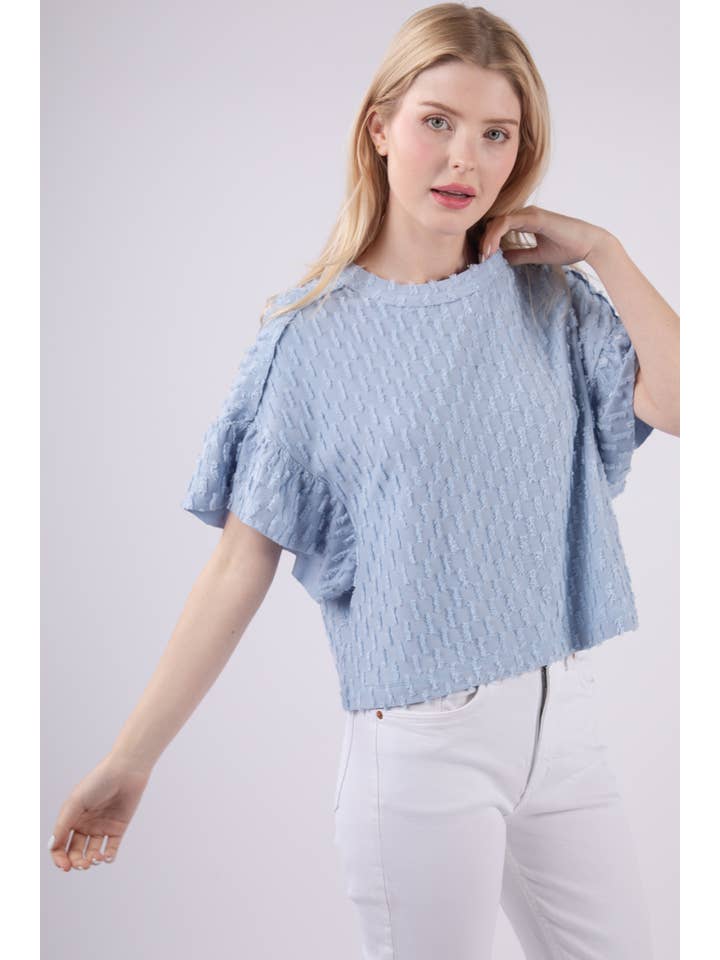 VERY J - Wholesale Knit Top - Women's - NT11472-Textured Knit Oversized Casual Top