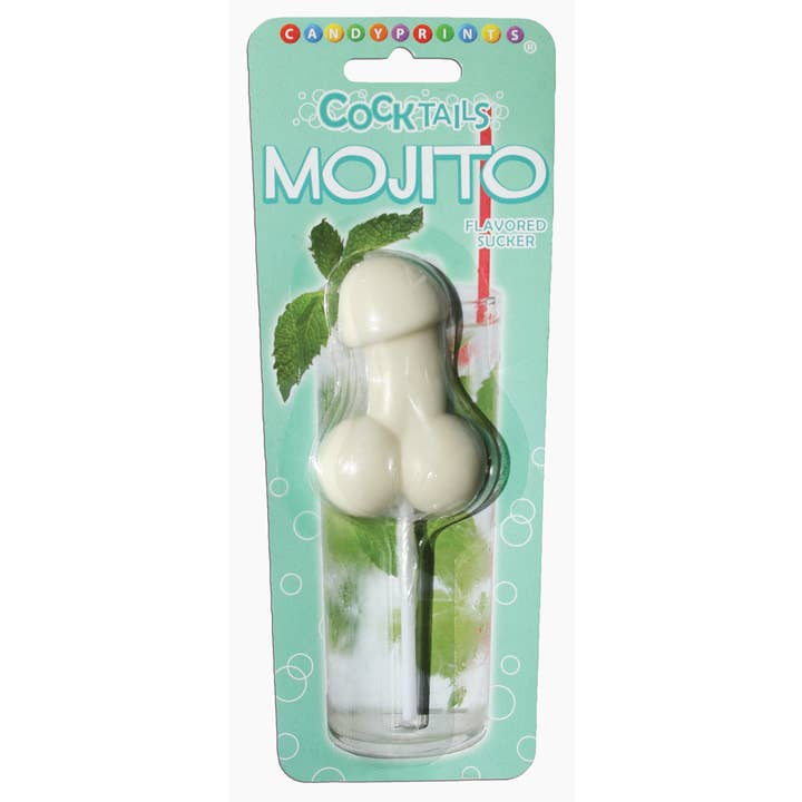 Little Genie Productions - Wholesale Lollipop - ***SALE***COCKtail Suckers- Penis Shaped Lollipop -Mojito