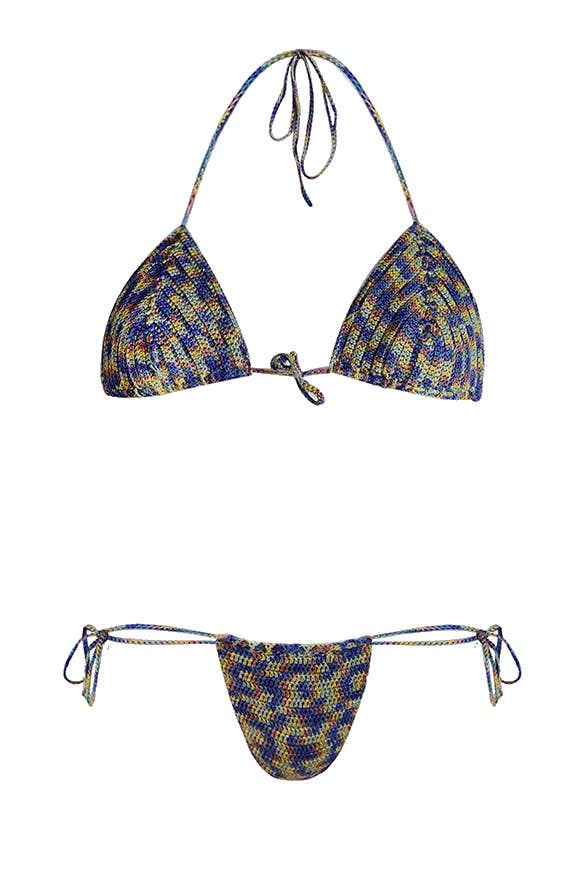 Sharay - Venta al por mayor Traje de baño de dos piezas - Mujer - Bikini de crochet arcoíris0