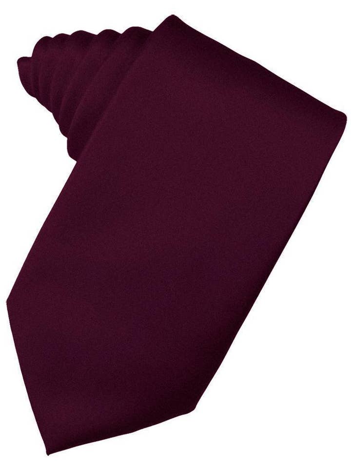 Wine Luxury Satin Necktie for wholesale by Cardi International