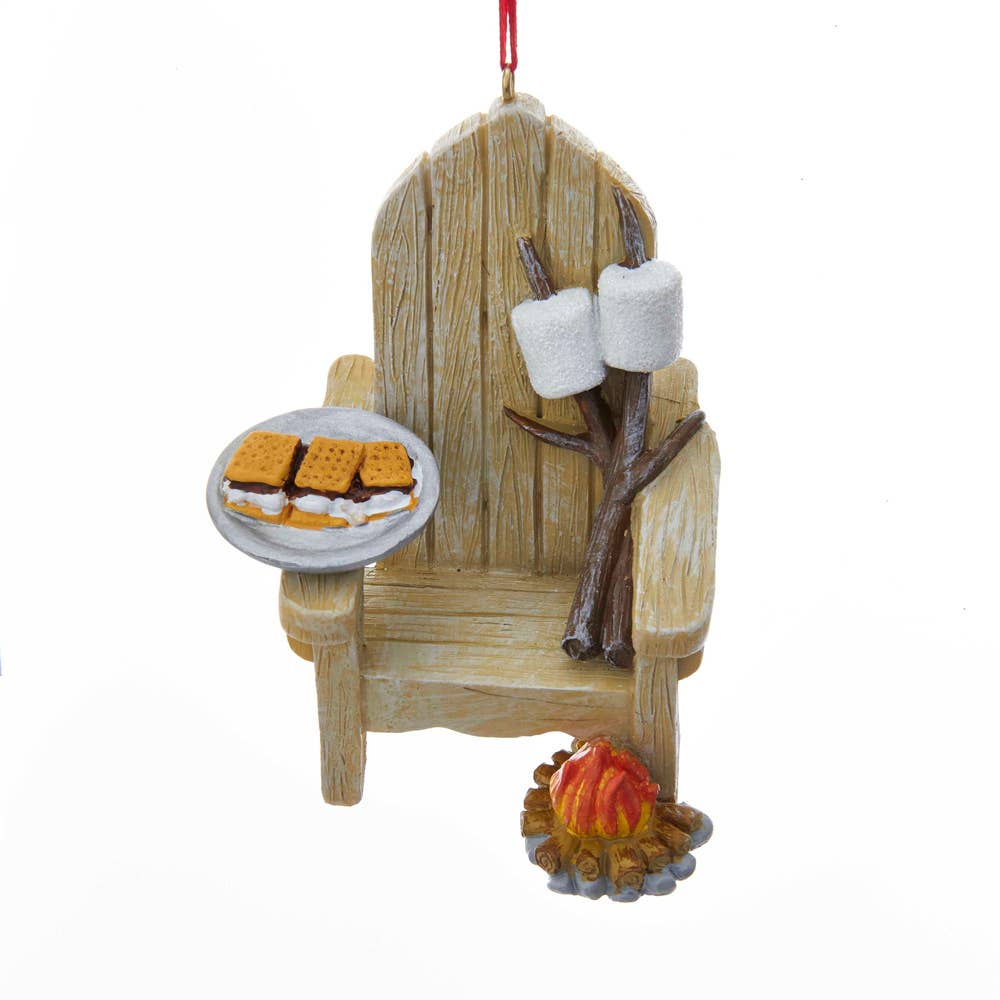 Kurt S. Adler, Inc. - Wholesale Ornament - 3" RESIN ADIRONDACK CHAIR+SMORESIN ORNAMENT0