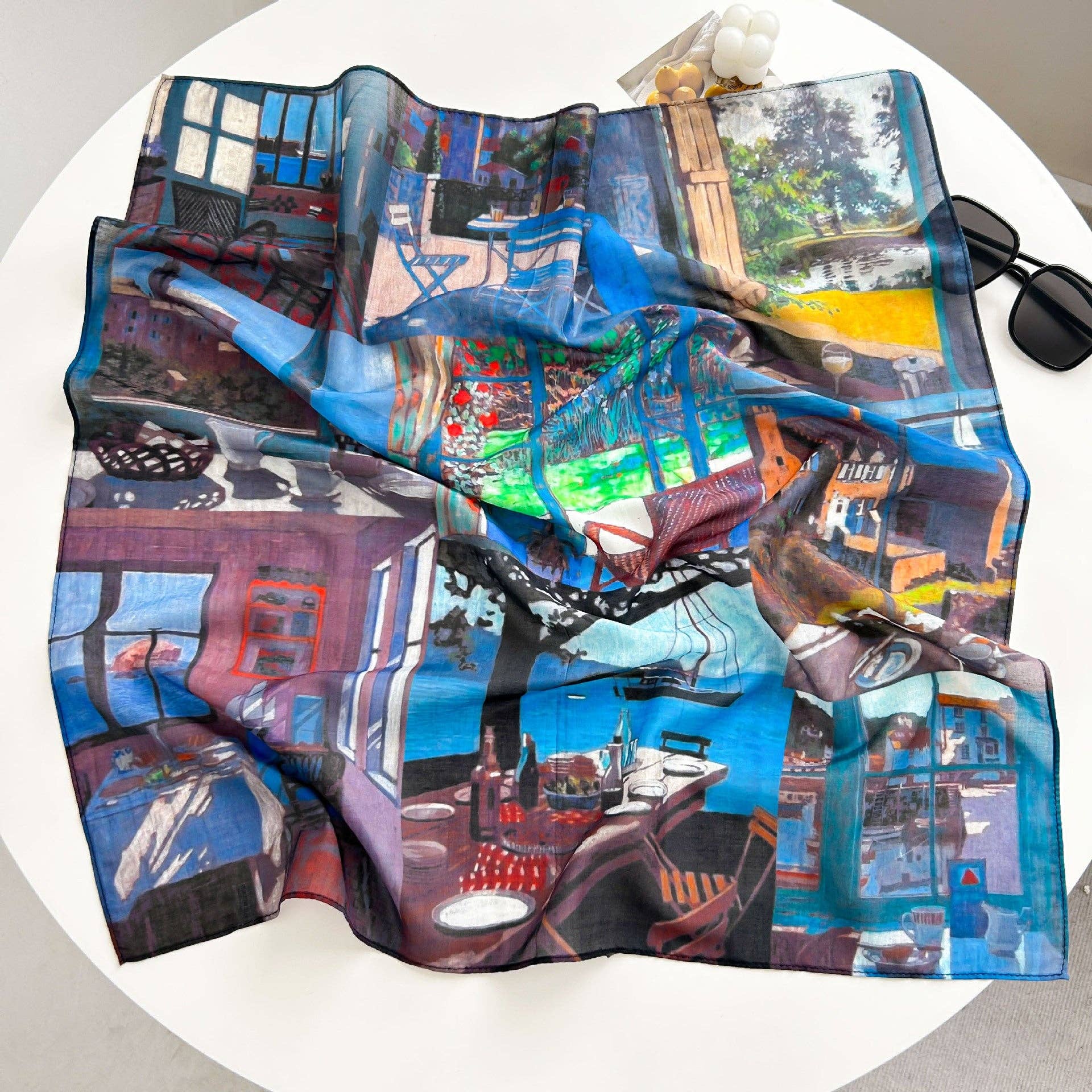 Marayn - Vendita all'ingrosso Sciarpa - Donna - Sciarpa in Misto Seta Leggera Primavera Estate Versatile53