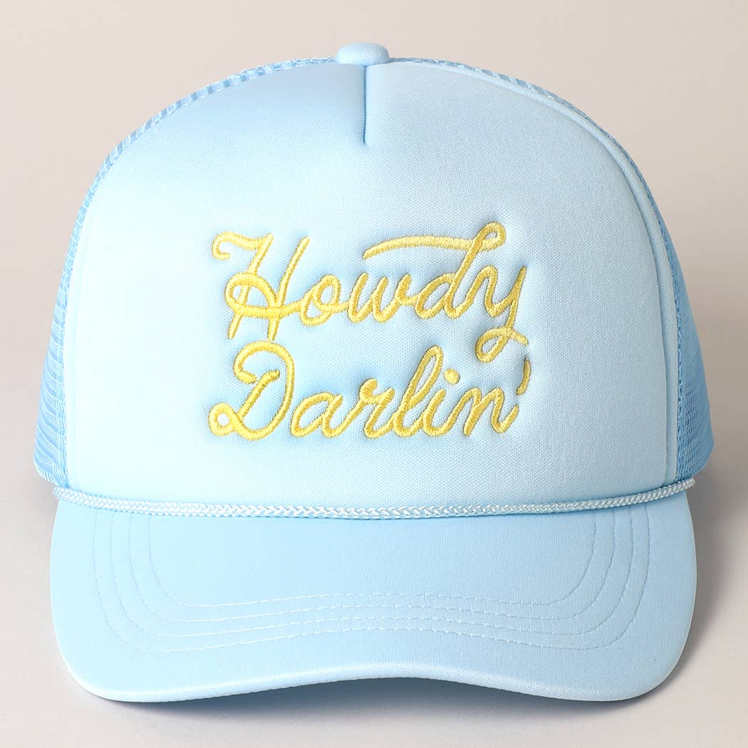 Fashion City - Wholesale Trucker Hat - Women's - Howdy Darlin' Embroidered Mesh Back Trucker Cap13