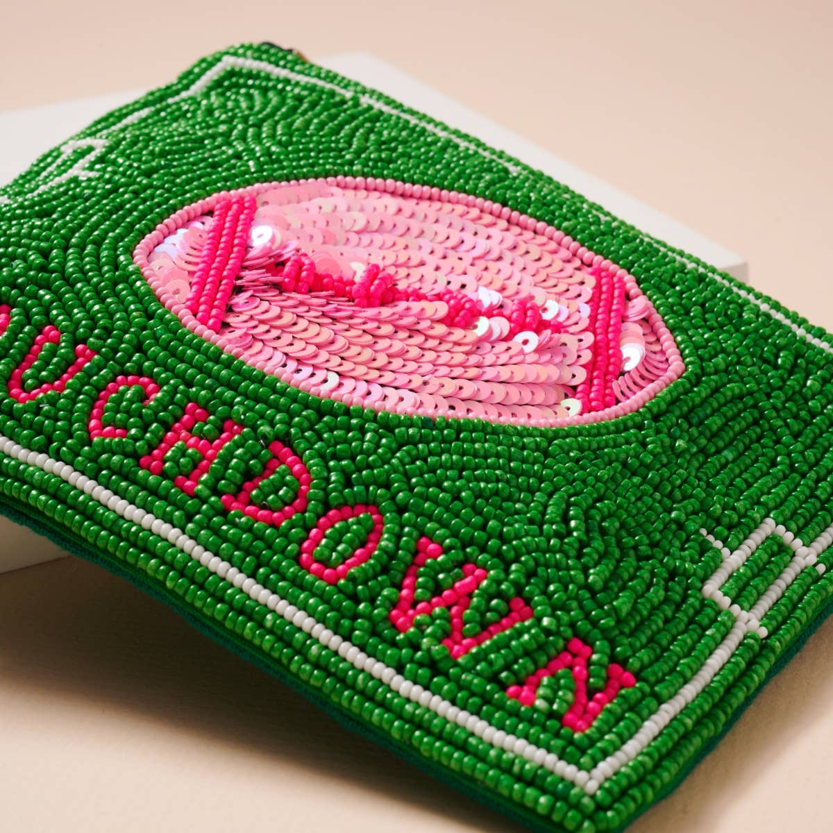 Green Small Beaded Coin Pouch for wholesale on Faire1