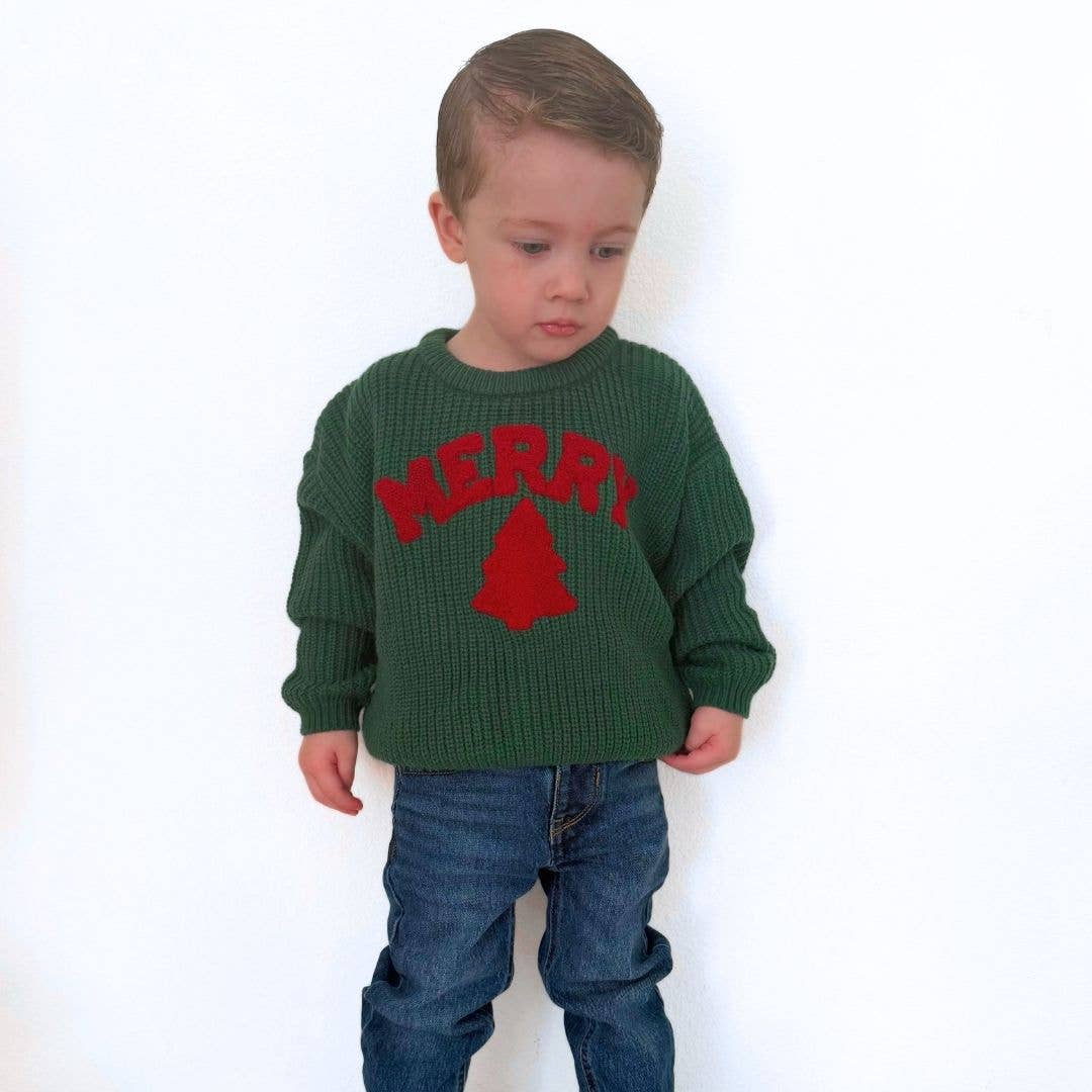 Sweet Wink - Wholesale Knit Sweater - Kids - Merry Patch Christmas Knit Sweater - Boys Clothing - Holiday5