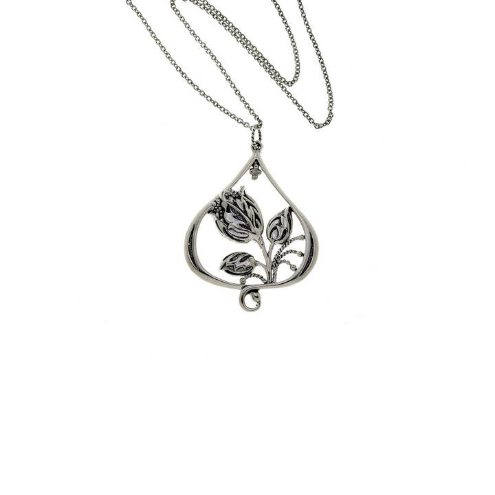 Pendentif en forme de larme en forme de jacinthe William Morris pour la vente par Cynthia Gale New York