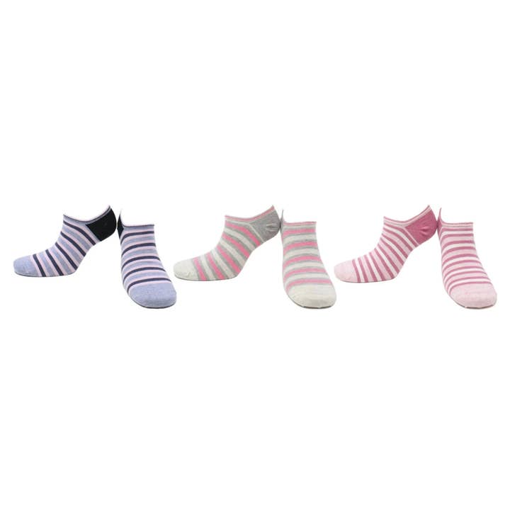 Combed Cotton Seamless Invisible Socks (3 pairs) for wholesale by Kolibri Socks