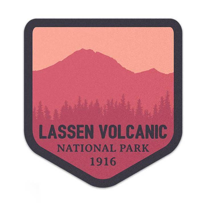 Lassen Volcanic National Park Sticker | National Park Decal for wholesale by Albion Mercantile Co.