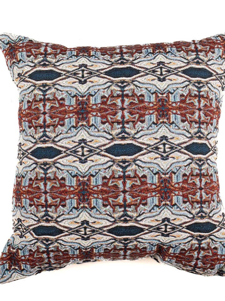 Tartanmorphe Woven Pillow for wholesale by eif studio