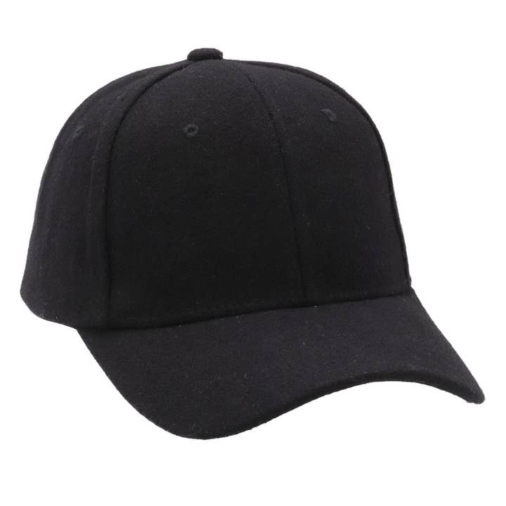 Cap Zone - Wholesale Baseball Cap - Unisex - Premium Genuine Wool Buckle-back Baseball Cap
