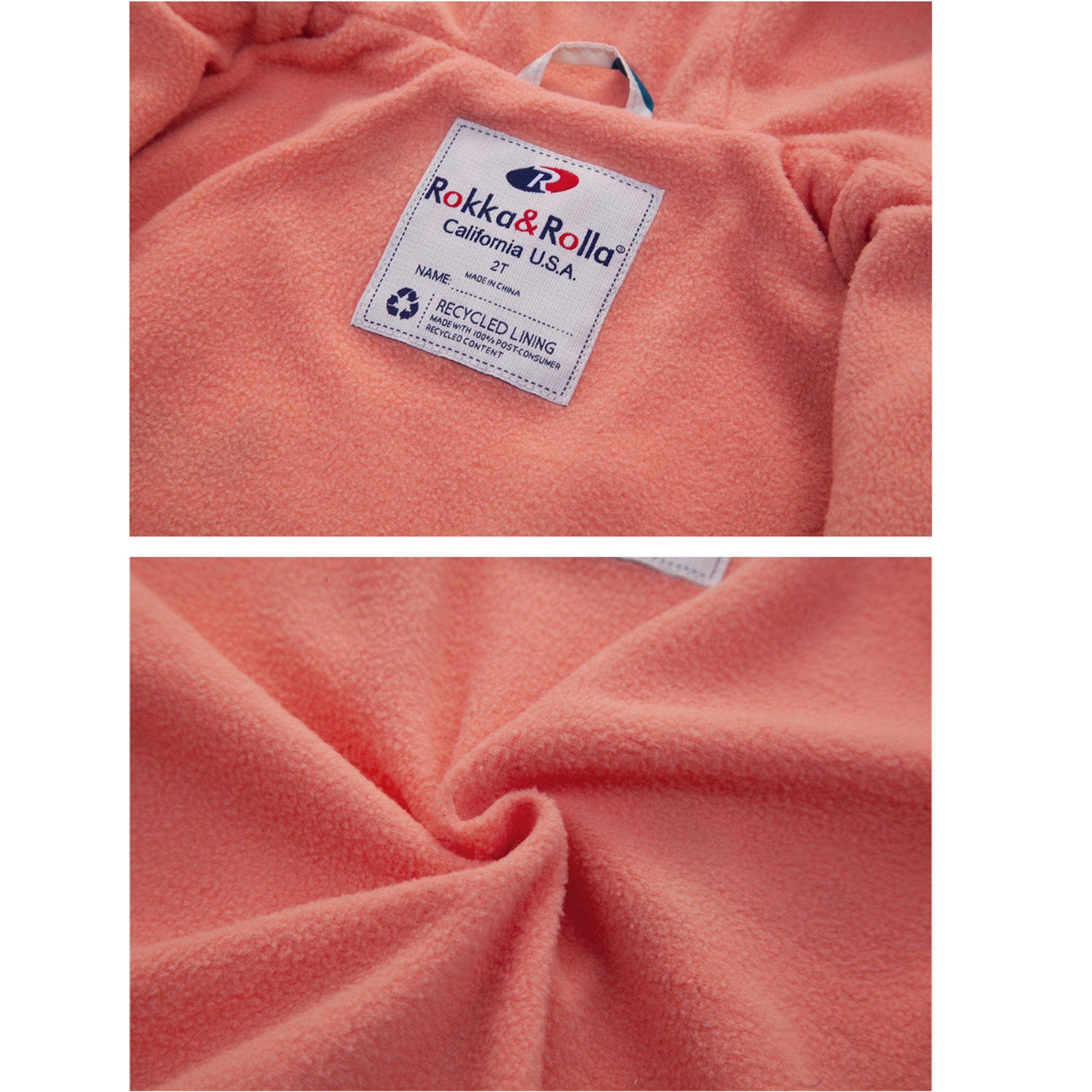 Rokka & Rolla - Wholesale Windbreaker - Kids - Toddler Girls' Fleece Lined Windbreaker Rain Jacket14