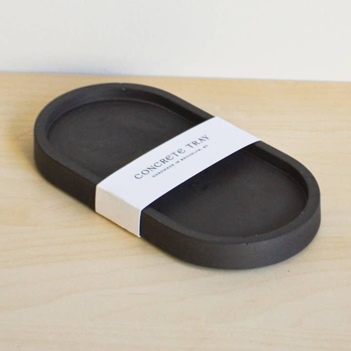 LindaMakess - Wholesale Decorative Tray - Small Solid Color Long Round Catch All Tray0