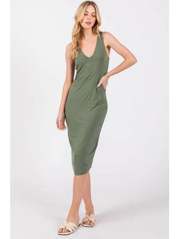 Final Touch - Wholesale Dress - Women's - Double Layer Bodycon Dress - D160032