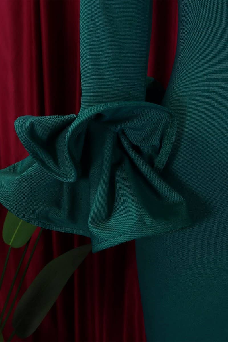 NINEXIS - Wholesale Gown - Women's - CWDMD1729_ONE SHOULDER SLIT RUFFLE SLEEVE EVENING MAXI DRESS15