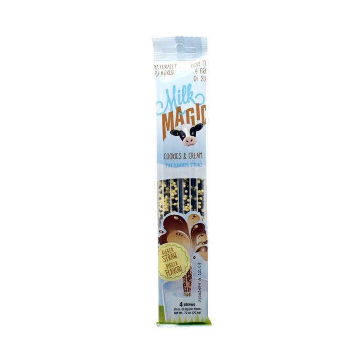 Magic Straws - Wholesale Drinking Straw - Milk Magic Cookies and Cream Milk Flavoring Straws