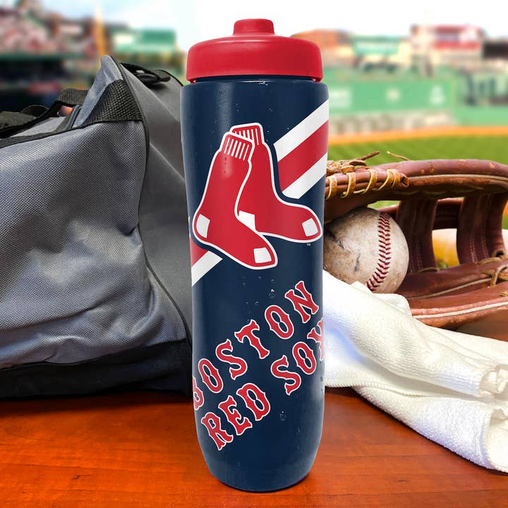Party Animal, Inc. - Wholesale Water Bottle - Boston Red Sox Squeezy Water Bottle