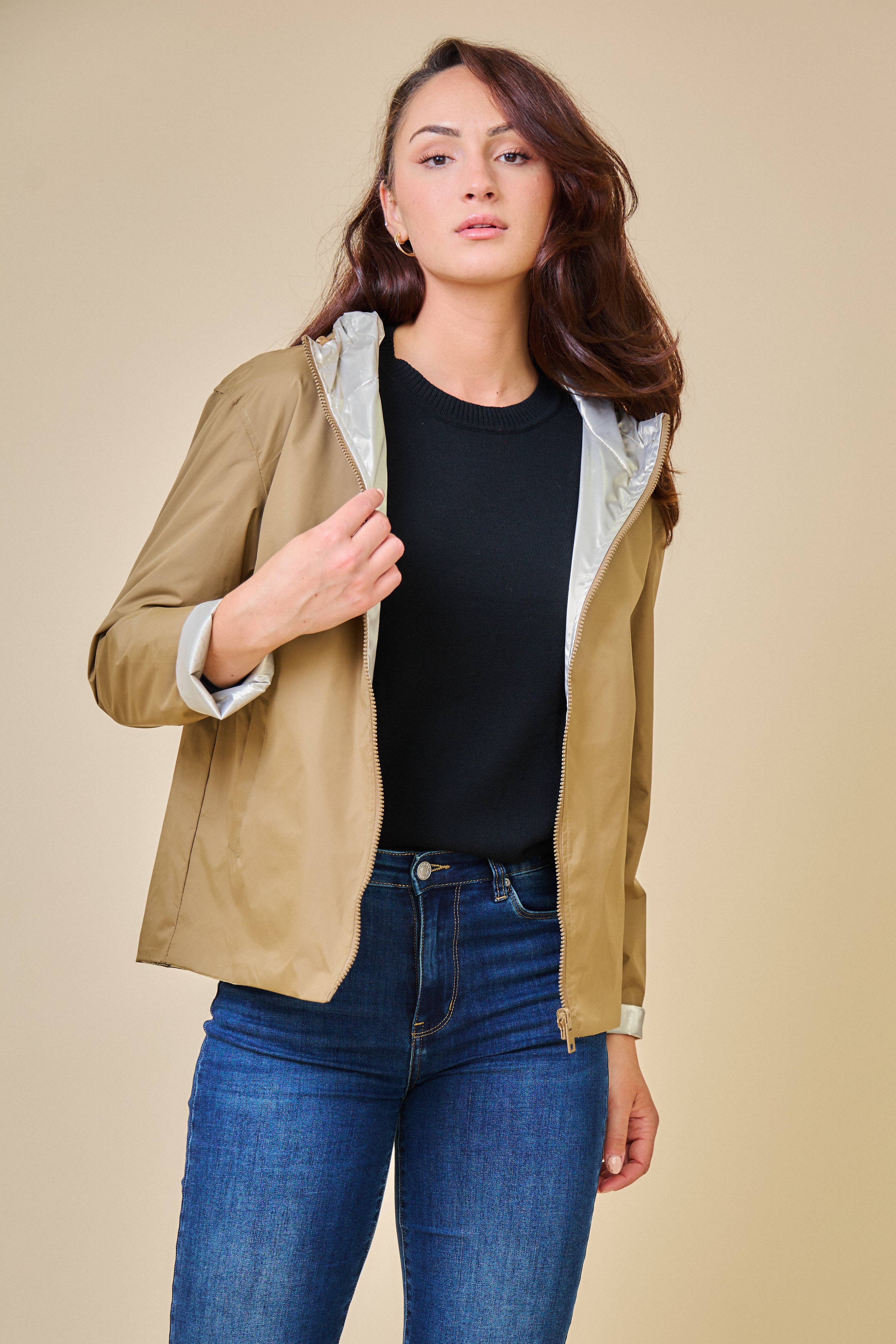 Escandelle Paris - Vendita all'ingrosso Parka - Donna - Parka corta reversibile18