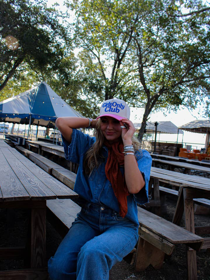 GIRLS ONLY CLUB CANVAS CAP for wholesale by Summer Tees