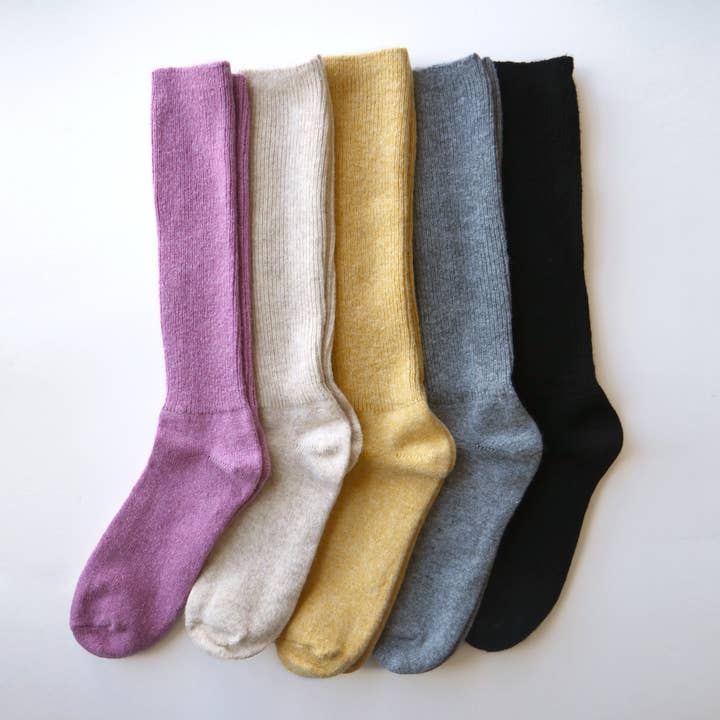 Luxe Cashmere Long Socks for wholesale by ELMNTL