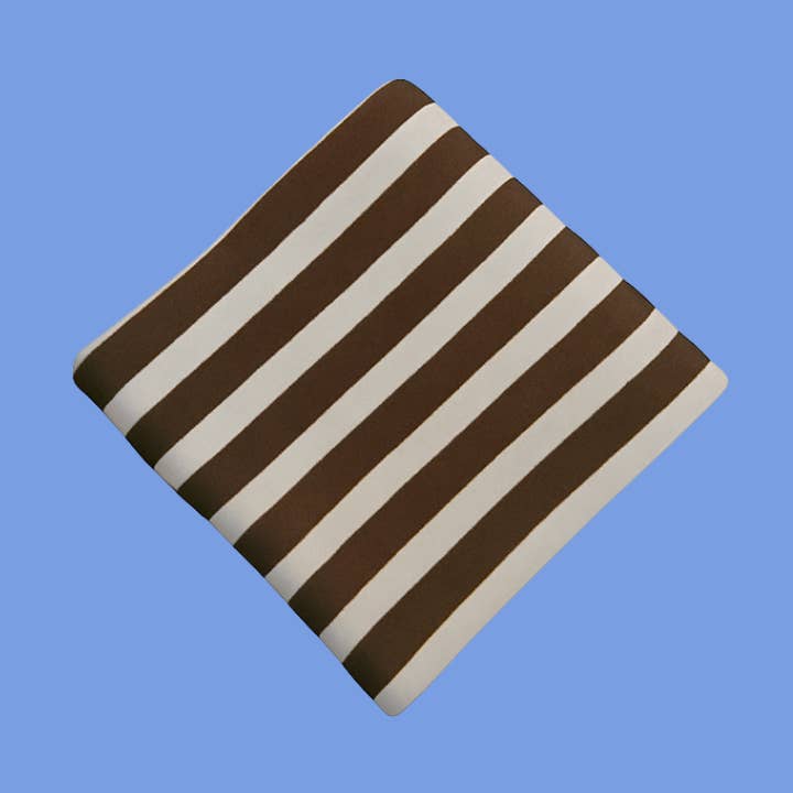 Golden Child Organic Striped Blanket - Chocolate for wholesale by Golden Child