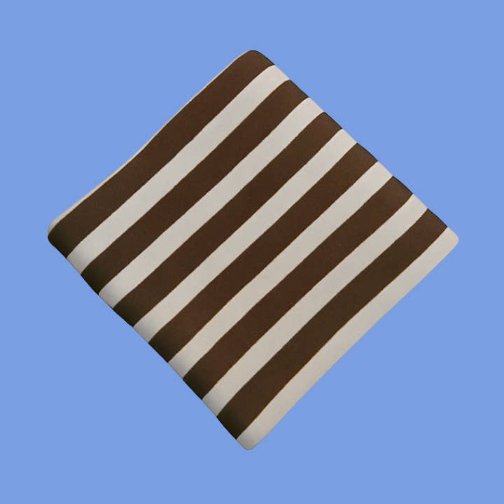 Golden Child Organische Gestreepte Deken - Chocolade voor wholesale door Golden Child