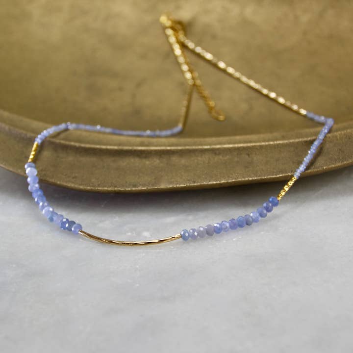 Inner Realm Halo Gemstone Necklace for wholesale by Veluna