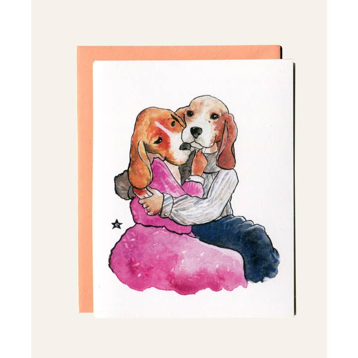Darling Illustrations - Wholesale Love Card - Puppy Love - Dog Notecard2