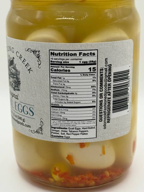 Odom's Old Fashioned Goods – Großhandel Eingelegtes Gemüse – Originale Wachteleier2