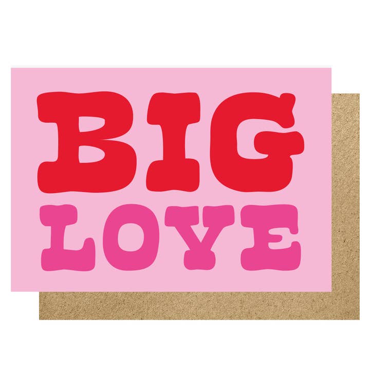 Big Love card for wholesale by Lucky Ink