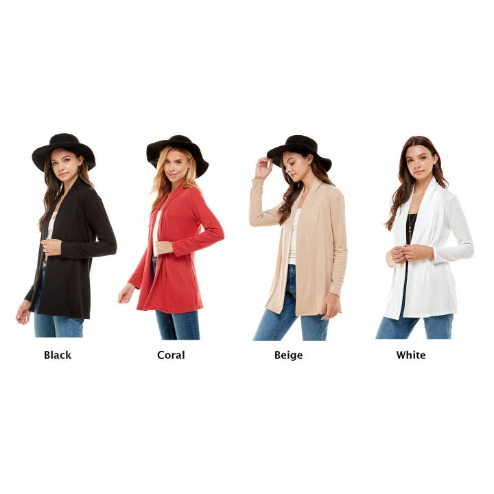 Follow Me Apparel - Wholesale Cardigan - Women's - Lightweight Open Front Long Sleeve Camouflage Cardigan