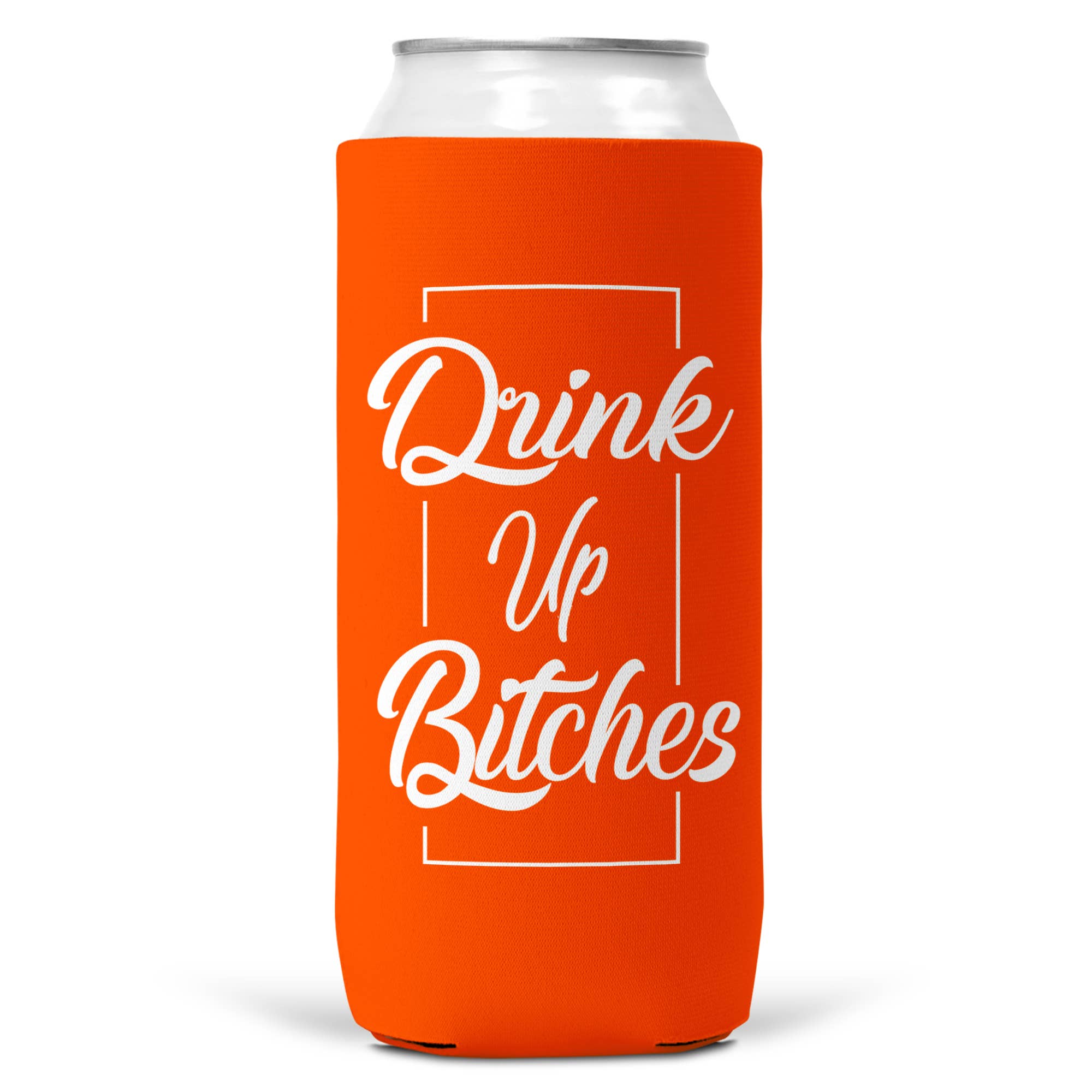 Wi-Wear - Wholesale Drink Huggers & Koozies - Drink Up Bitches SLIM CAN Coozie/Cooler for 12oz Slim Cans6