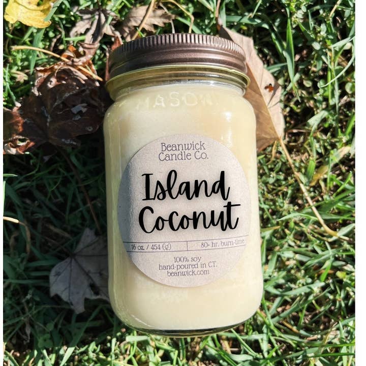 Vela de Soja ILHARD COCONUT em Pérola Pérola Unique por atacado de Beanwick Candle Co.
