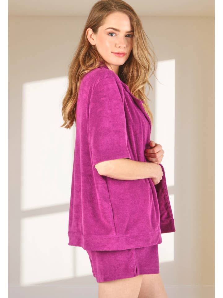 P.S Kate - Wholesale Shorts – Women’s - Towel terry shorts with pockek (6044shorts)3