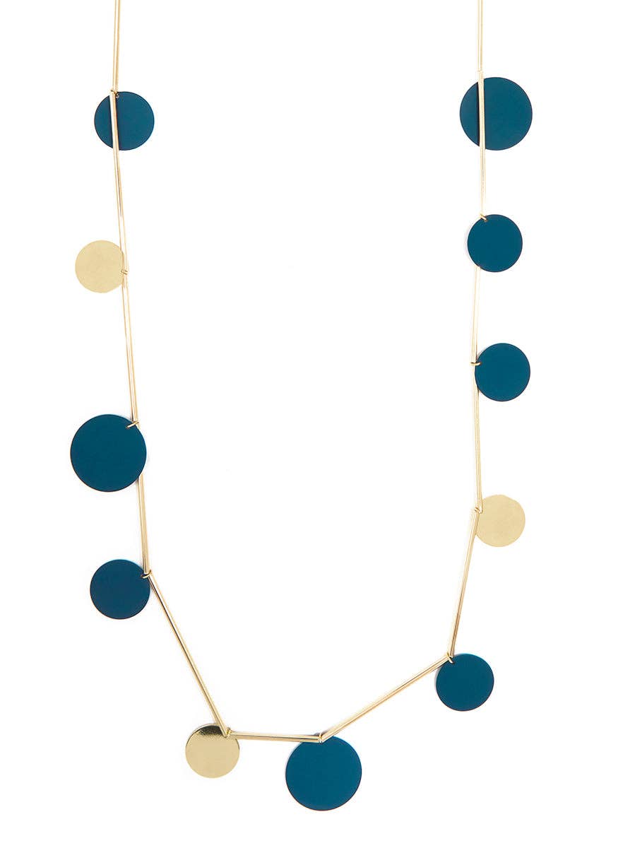 ZENZII Jewelry - Wholesale Bib Necklace - Flat Circle Long Necklace13
