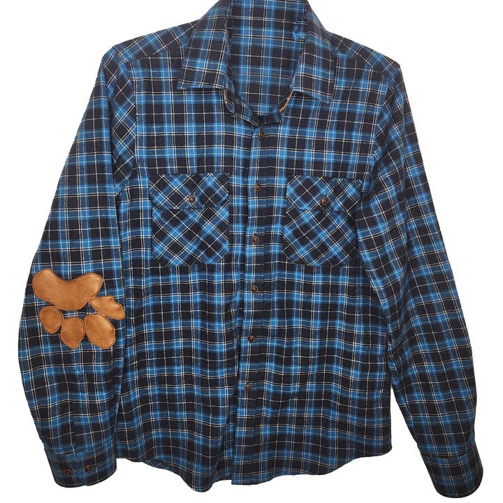 Charlie Flanellen hemd met pootjes voor wholesale door CROOKED CHARLIE DESIGNS INC.