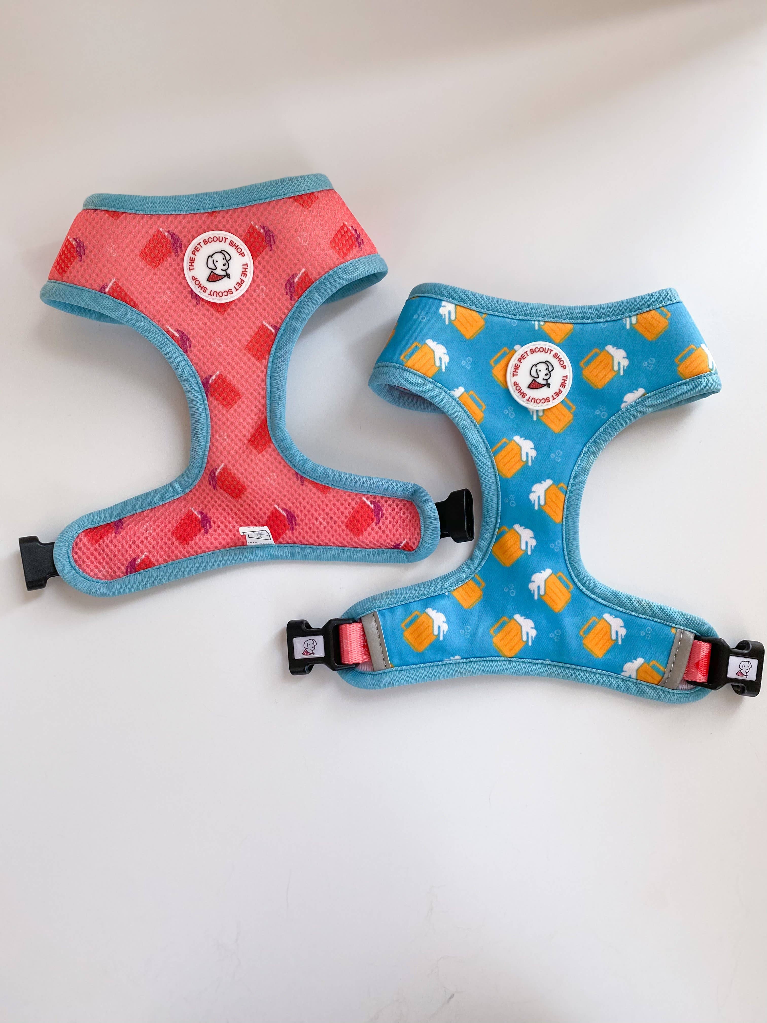The Pet Scout Shop - Wholesale Pet Harness - Dog - Summer Beer Reversible Harness2
