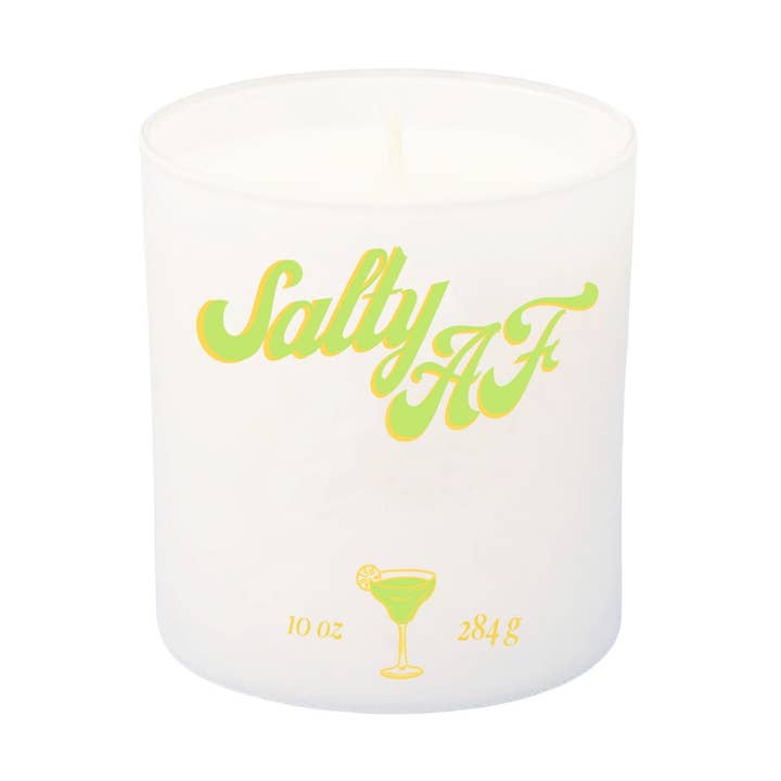 Salty AF Scented Candle for wholesale by Saturday Candle Company