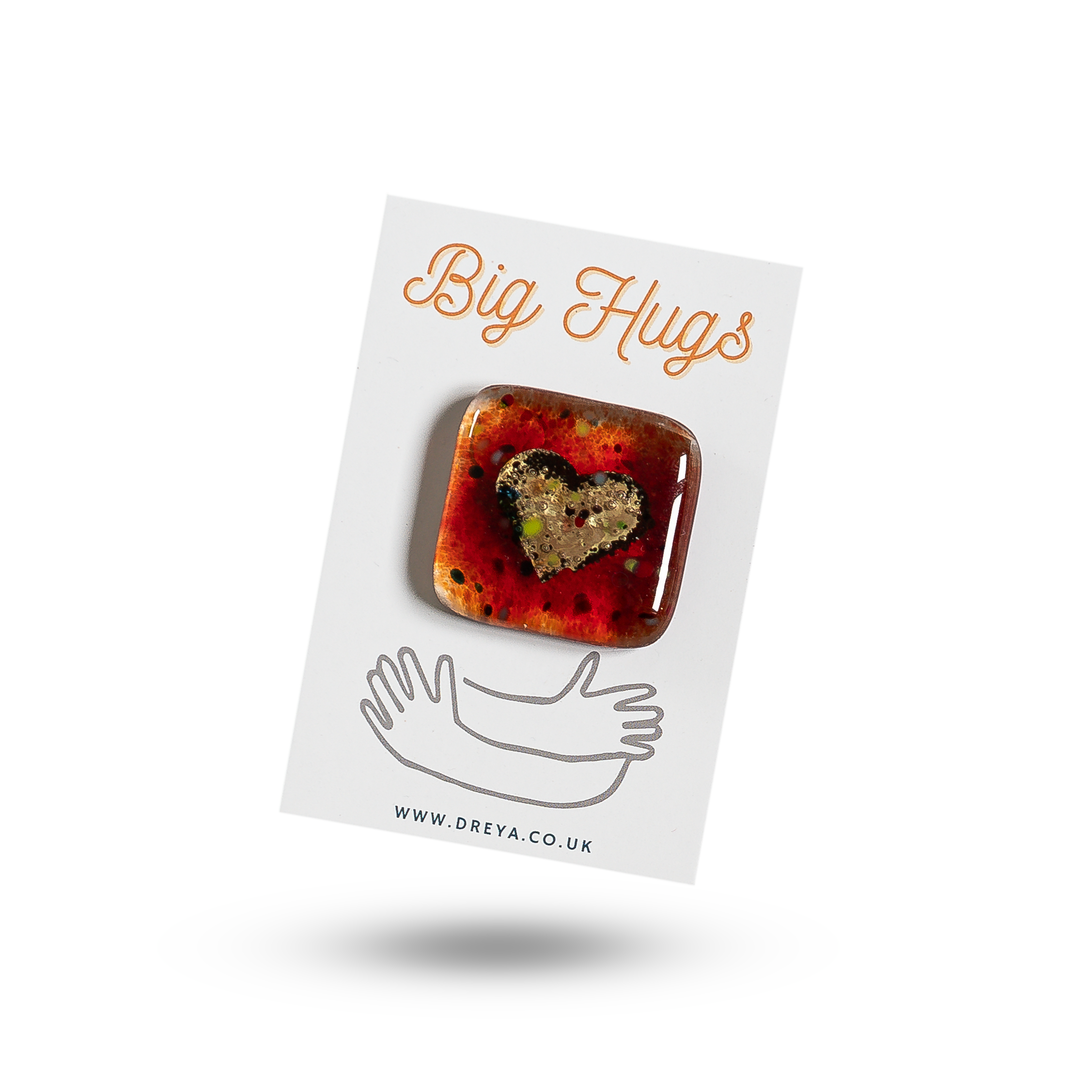 Dreya Glass – wholesale Keepsake coin/token – Big Hugs Pocket Charm0