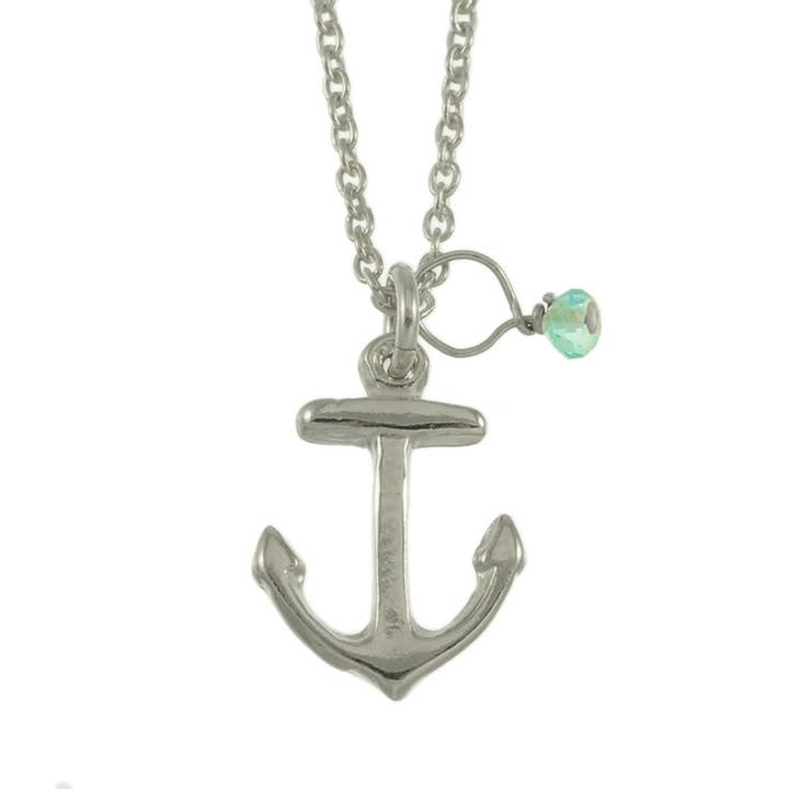 Collana con ancora Sunshine & Saltwater per la vendita all'ingrosso da parte di Plata