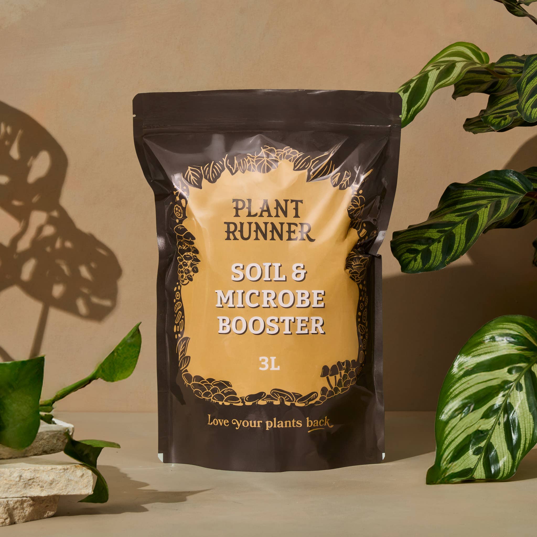 The Plant Runner - Wholesale Fertilizer - Soil & Microbe Booster 3L Pouch1