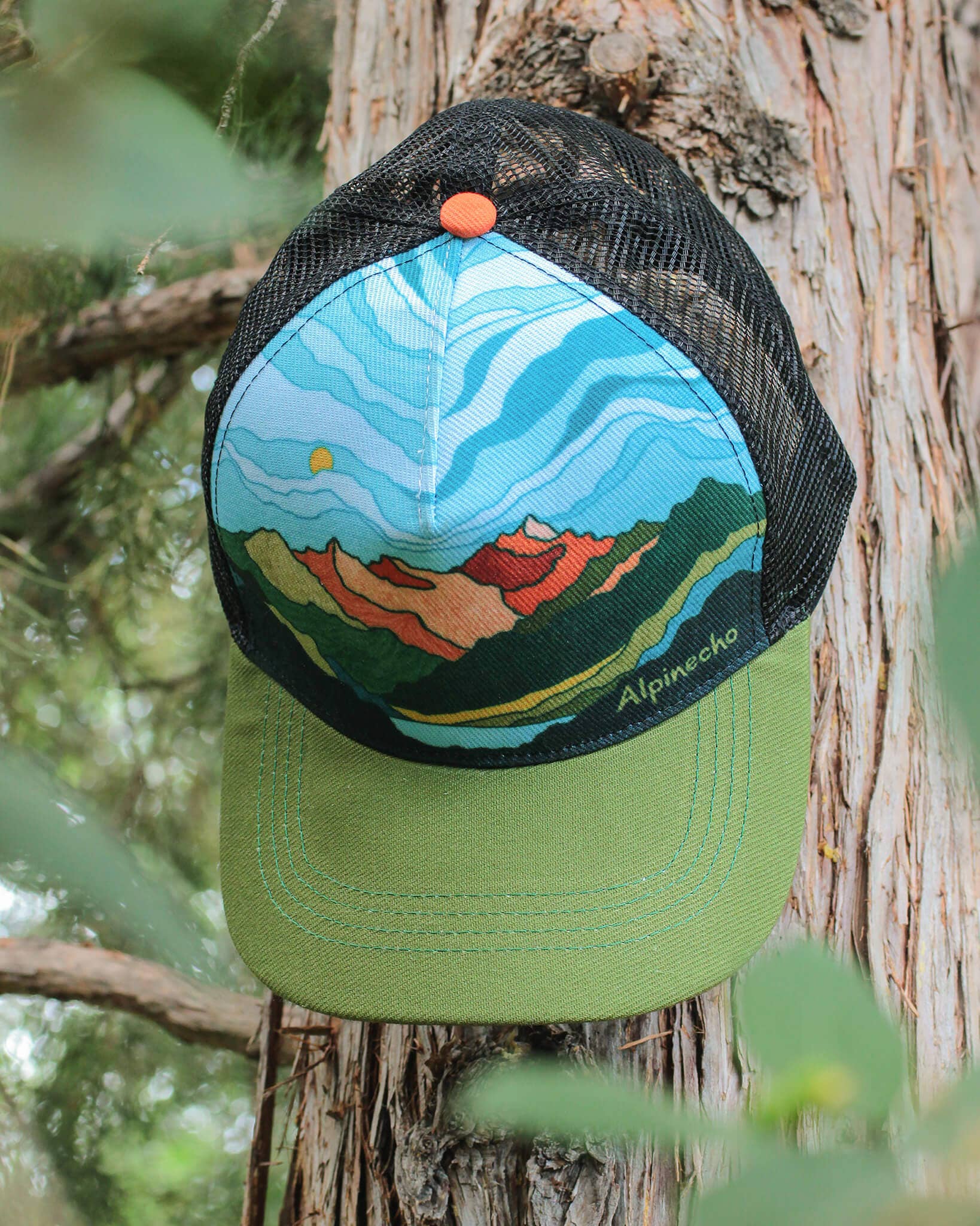 Alpinecho - Wholesale Trucker Hat - Unisex - Mountain Layers Trucker Hat1