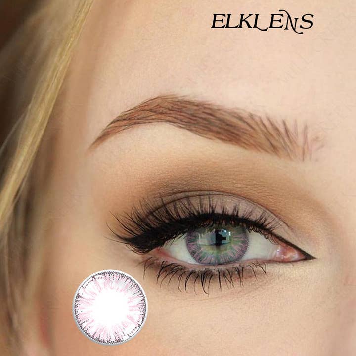 ELKLENS Featured Series Gauze Pink Colored Contact for wholesale by ELKLENS